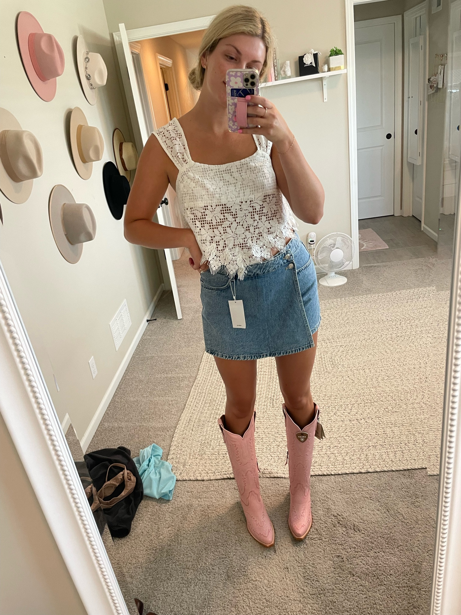 Country concert outfit. Pink cowboy boots. Skort

#LTKFind #LTKBacktoSchool
