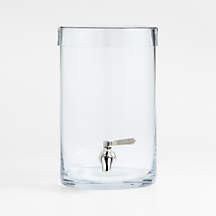Glass Drink Dispenser + Reviews | Crate & Barrel | Crate & Barrel