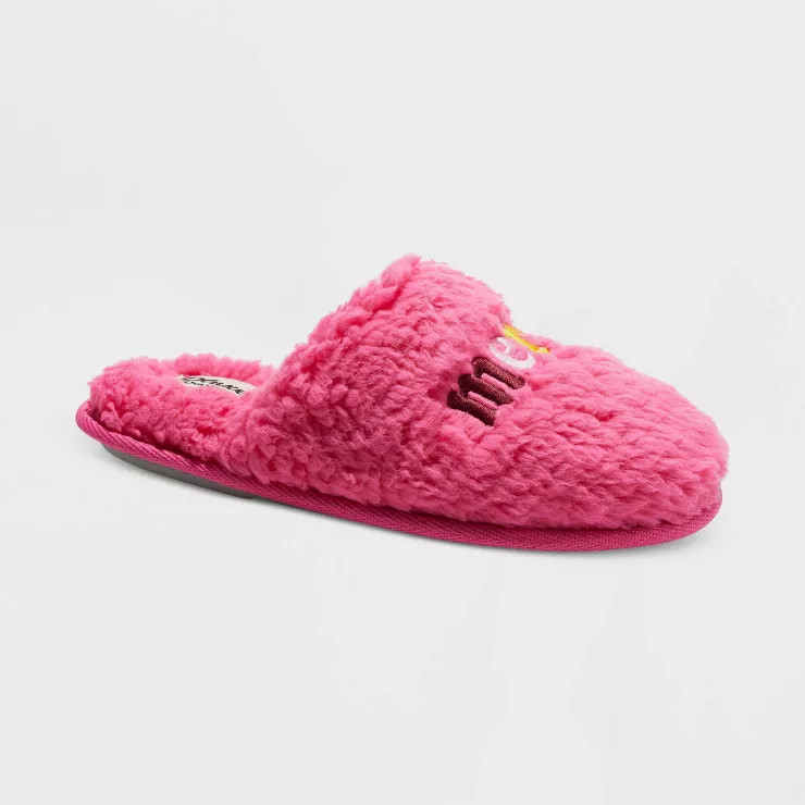 Women's dluxe by dearfoams Merry Vibes Slide Slippers - Pink | Target