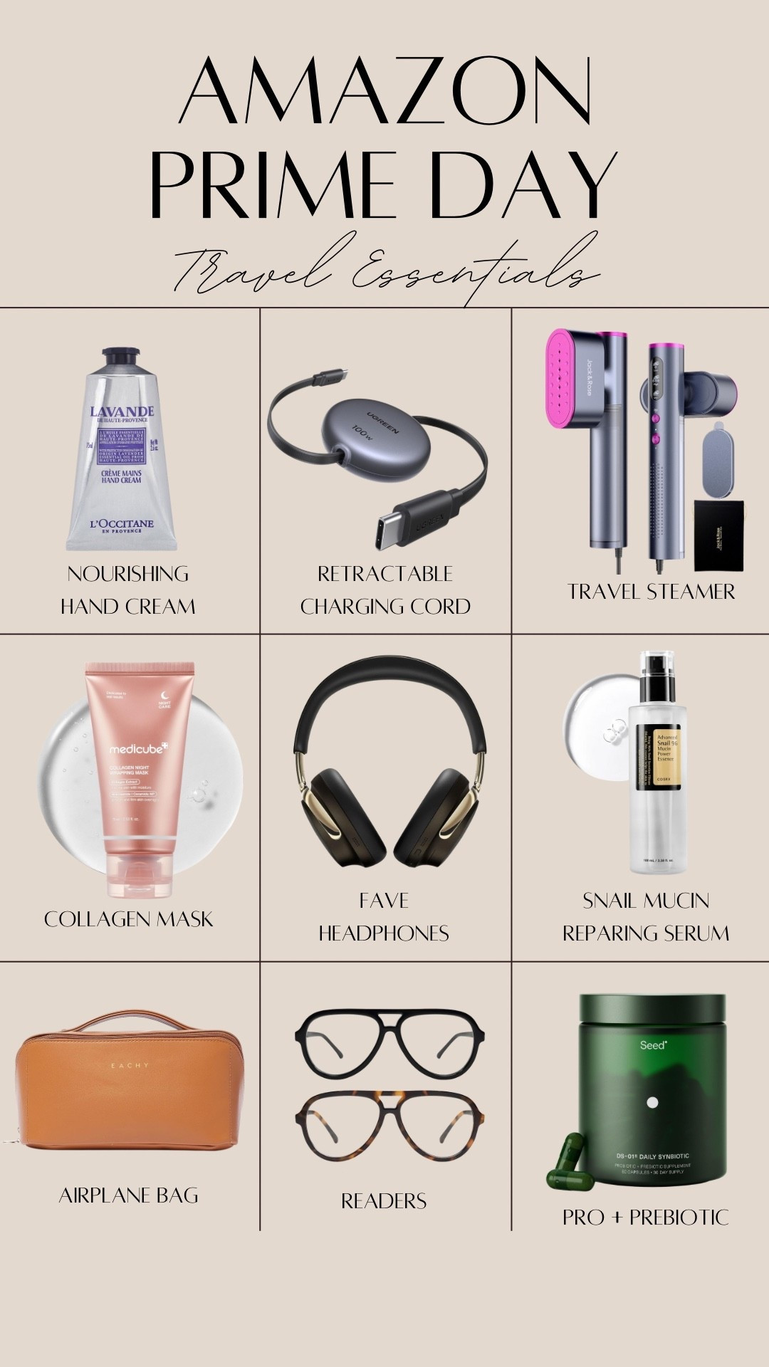 All of my travel faves in one spot!! & most are on sale for PRIME!