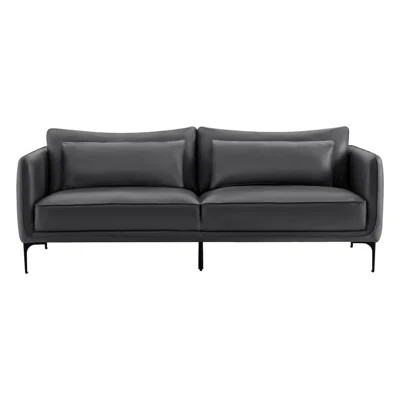 Rae 84'' Genuine Leather Upholstered Sofa | Wayfair North America