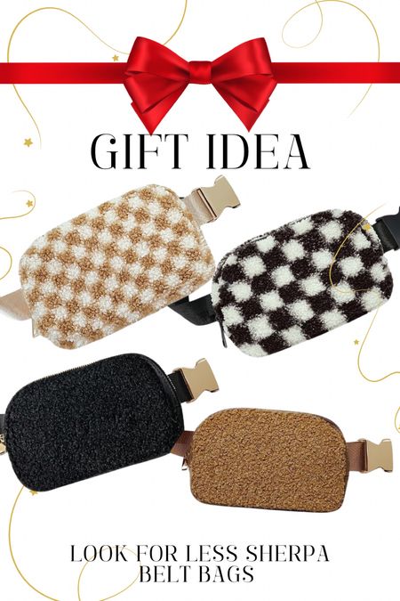 Gift idea or stocking stuffer for preteens, ladies, and teachers! Sherpa belt bag. Checkered sherpa beltbag. 


Fanny pack, lulu bag, lululemon belt bag, teacher gift, women’s gift guide 

#LTKover40 #LTKfindsunder50 #LTKGiftGuide