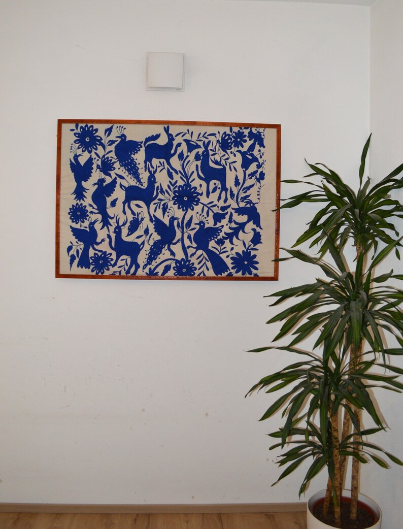 Wall Hanging Otomi Rug Mexican Otomi Embroidery Wall Decor - Etsy | Etsy (US)