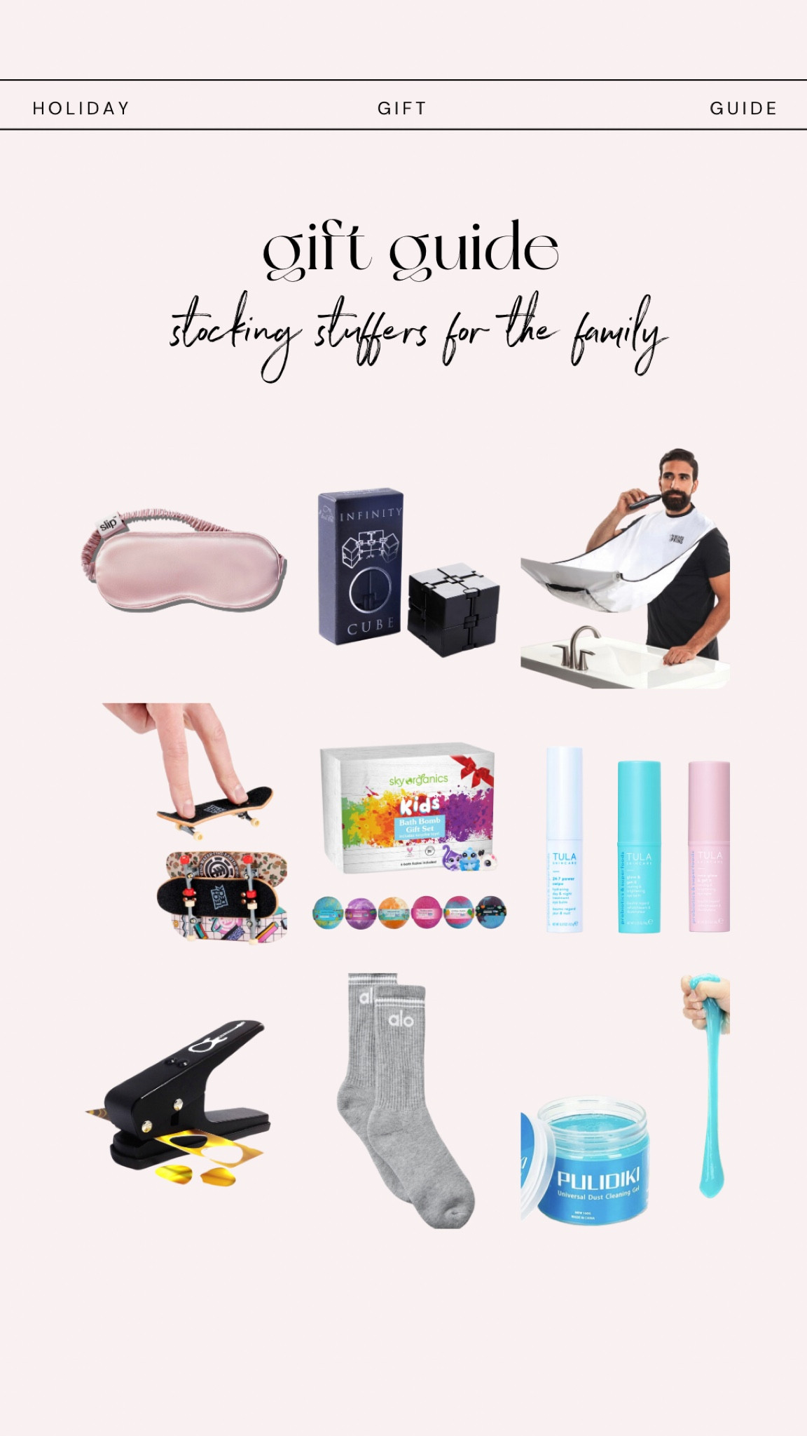 City Girl Gone Mom 2023 gift guide // Stocking Stuffers For The Whole Family  

Gift guide, holiday shopping, holiday gifts, gifts for boys, gifts for teen girls, Gifts for Kids, stocking stuffer, Beauty 

#LTKGiftGuide #LTKfindsunder100 #LTKfamily