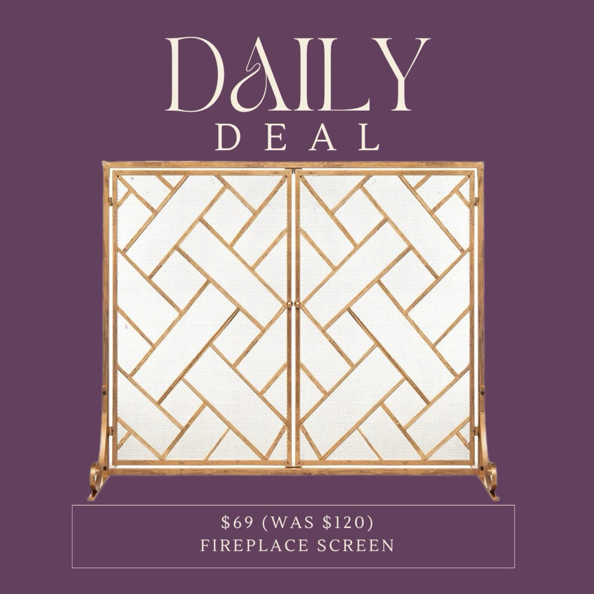 Lowest price alert! This beautiful gold fireplace screen is just $69 today, normally $120. Not only does it add a gorgeous touch to your home, but it also keeps your space safe during fire season. A steal for style and safety—don’t miss out. Shop it now through my LTK. #fireplacescreen #homedecor #budgetfinds

#LTKHoliday #LTKHome #LTKCyberWeek