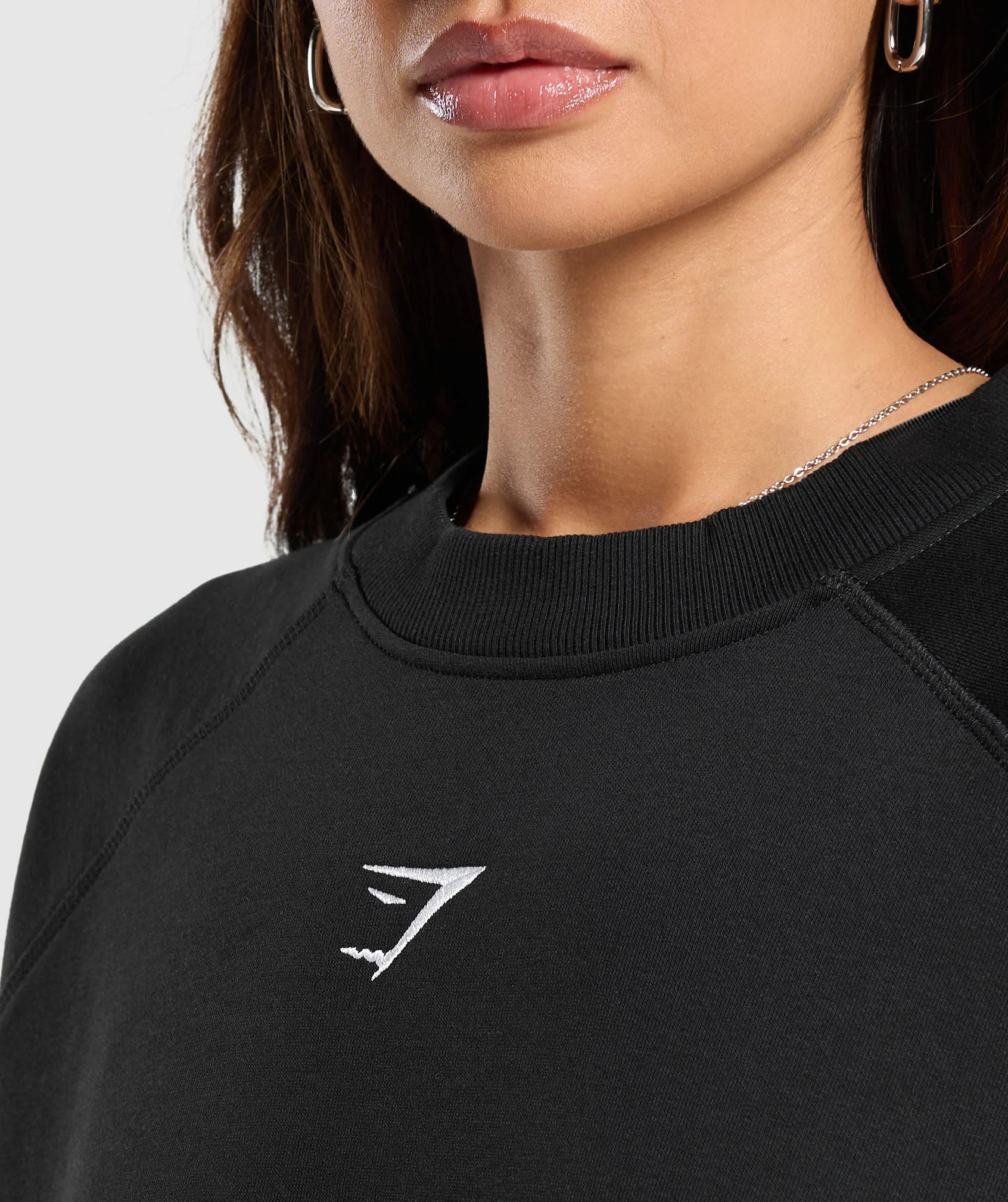 Gymshark Training Oversized Fleece Sweatshirt - Black | Gymshark US