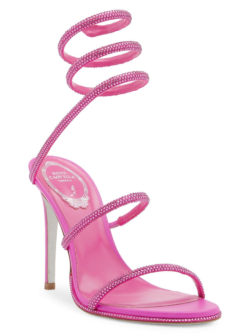 105MM Embellished Wrap Sandals | Saks Fifth Avenue