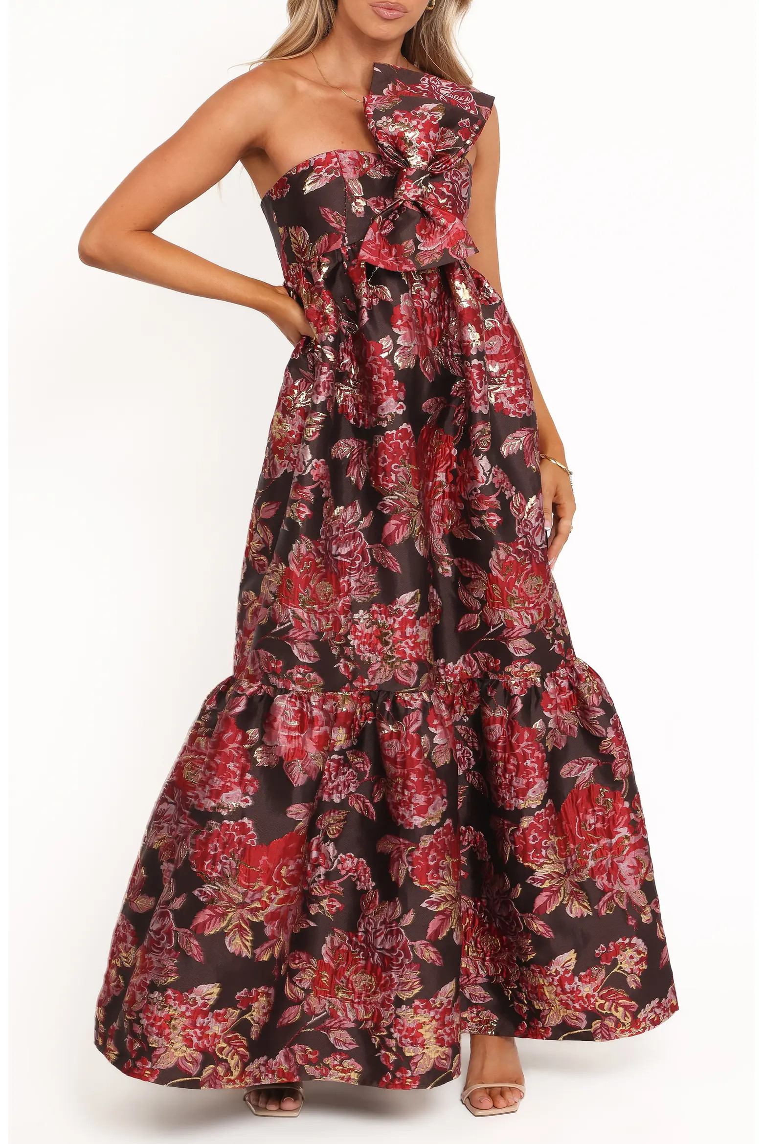 Betina Bow Front One-Shoulder Maxi Dress (Women) | Nordstrom | Nordstrom