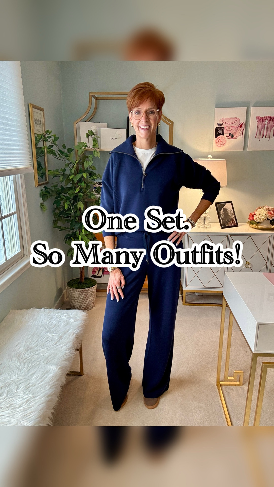  LTK Sale
Spanx 20% off 

@Spanx 
Wearing a large in the top and a medium tall in the pants

If you know me, you know this set has earned its place in my closet.

Want the links? Like, Follow & Comment SHOP and I’ll send links right to your DM.

I love it for travel, but this is exactly why I keep reaching for it: the pieces work far beyond the matching set. 

The navy pants are easy with a simple tee and layers, and the half-zip top works with everything from ponte pants to cream jeans.

That’s the kind of pieces I want in my closet now — comfortable, polished, easy to mix, and useful in real life.

In this reel I’m showing a few ways I wear the same pieces:
* as the full matching set
* with a denim shirt and white tee
* with a cashmere sweater
* with a neutral cardigan
* with ponte pants
* with wide-leg sweatpants
* and dressed up a bit more with cream jeans, a belt, and loafers

If you already own this set, save this for outfit inspiration. And if you’ve been wearing it only one way, this is your reminder to start mixing the pieces into the rest of your closet.

Love classic outfits, versatile staples, and shopping made easier? You’re in the right place—hit follow for more.

#ClassicStyleWomen #OutfitIdeas #StyleOver40 #WearWhatYouOwn

#LTKOver40 #LTKTall #LTKSpringSale