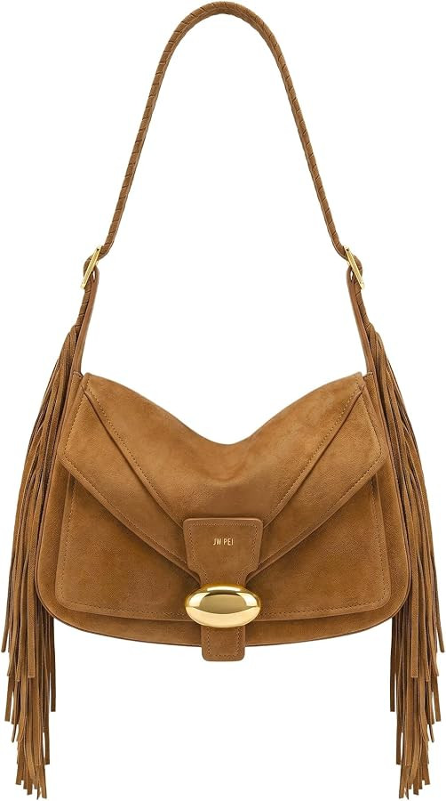 JW PEI Women's Avery Fringe Faux Suede Shoulder Bag | Amazon (US)