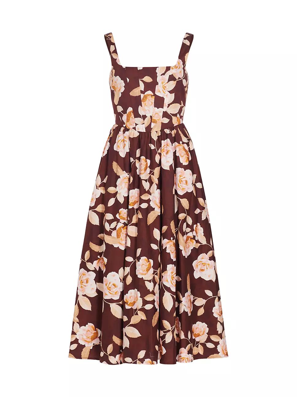 Desi Floral Corset Midi-Dress | Saks Fifth Avenue