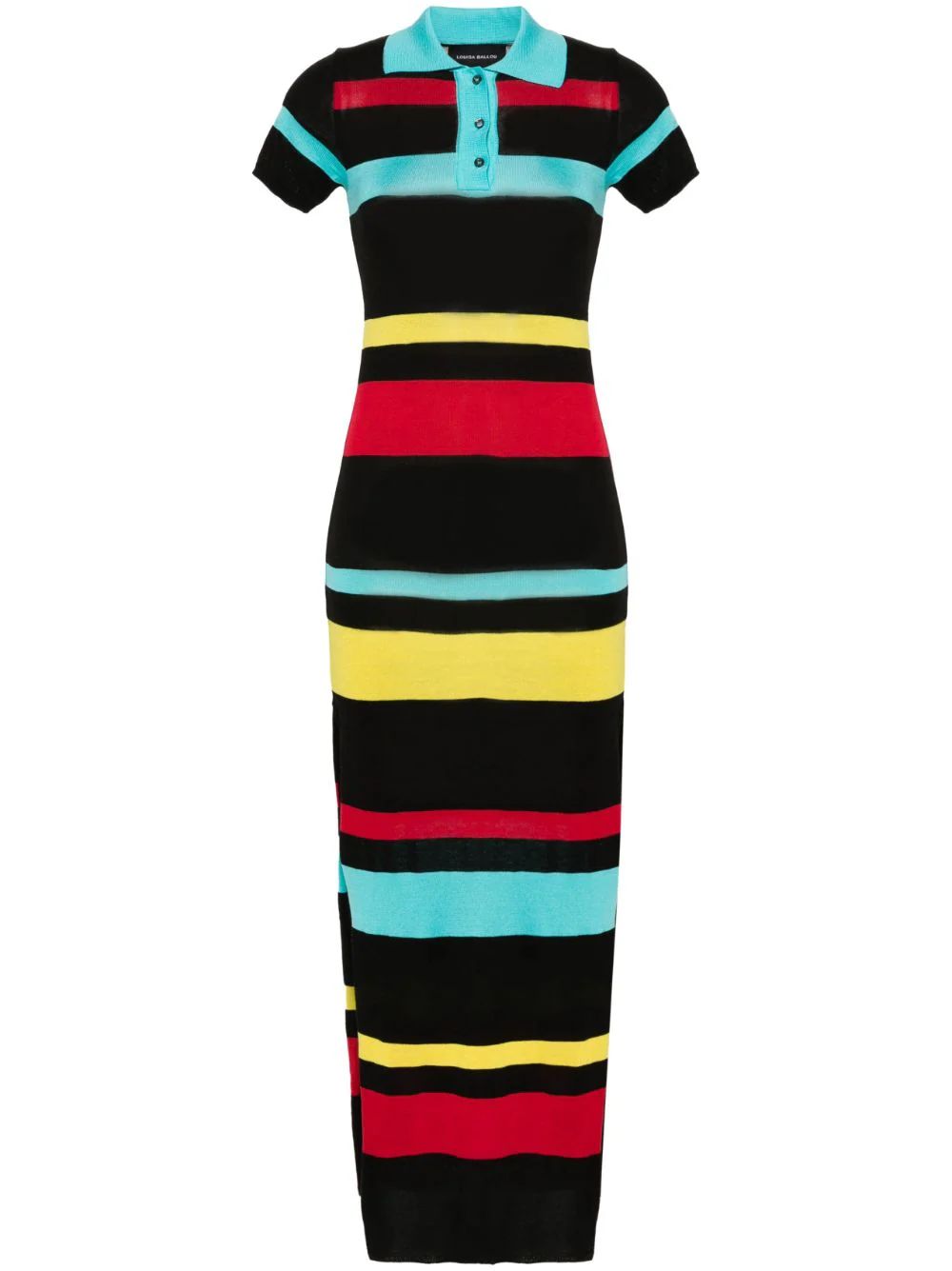 Louisa Ballou Striped Polo Maxi Dress - Farfetch | Farfetch Global