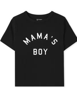 Baby And Toddler Boys Matching Family Short Sleeve Mama's Boy Graphic Tee | The Children's Place ... | The Children's Place