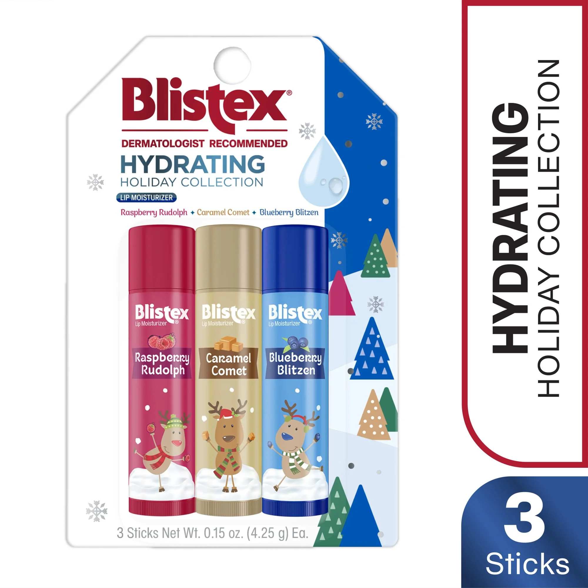 Blistex Holiday Collection Lip Moisturizer, 3 Count | Walmart (US)