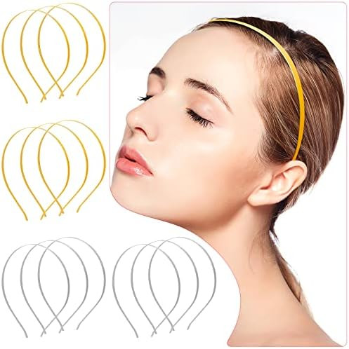 PROUSKY 12 Pieces Metal Headbands, Smooth Metal Headbands, Headband Hair Bands for Women Girls | Amazon (UK)