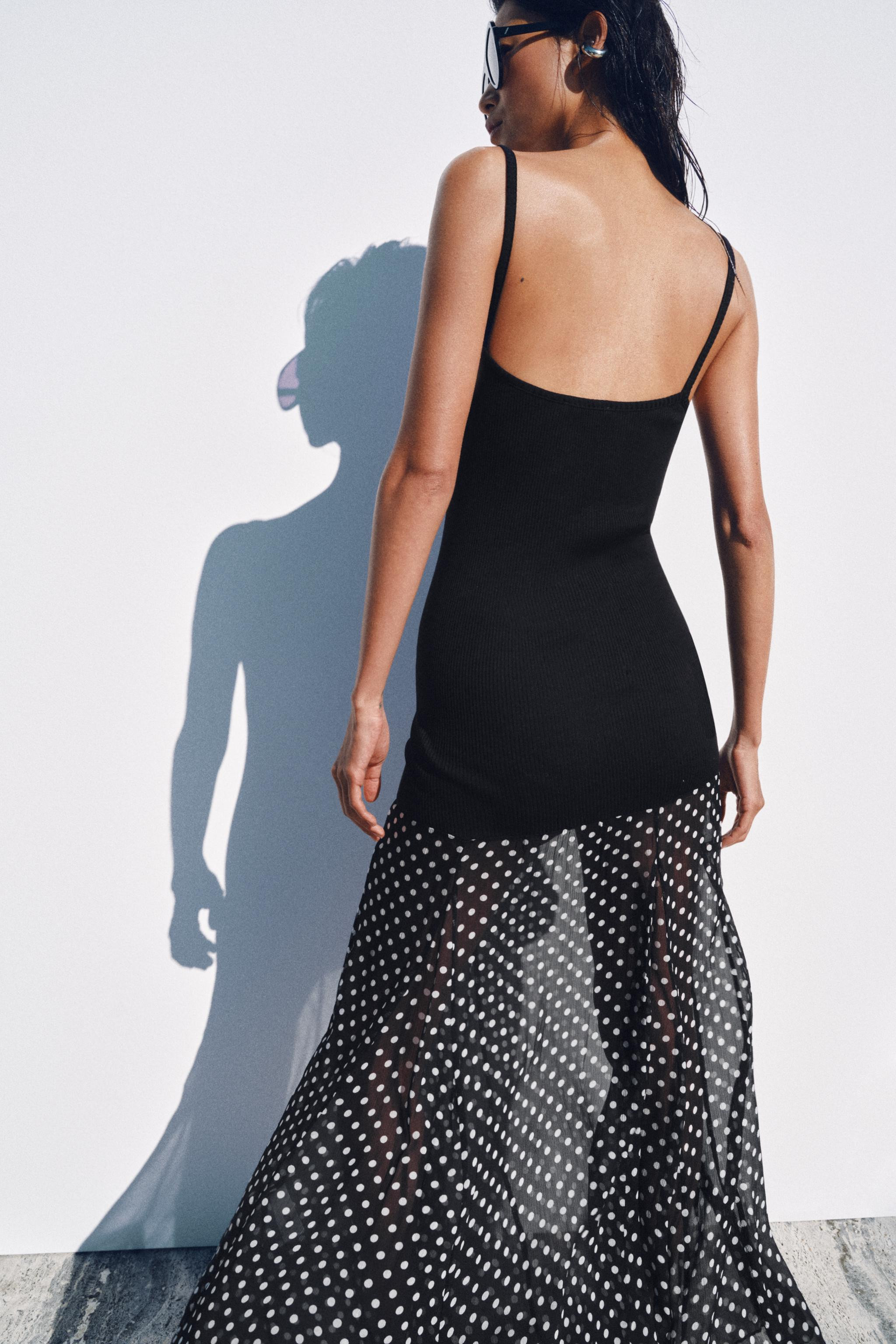 COMBINED POLKA DOT DRESS | Zara UK