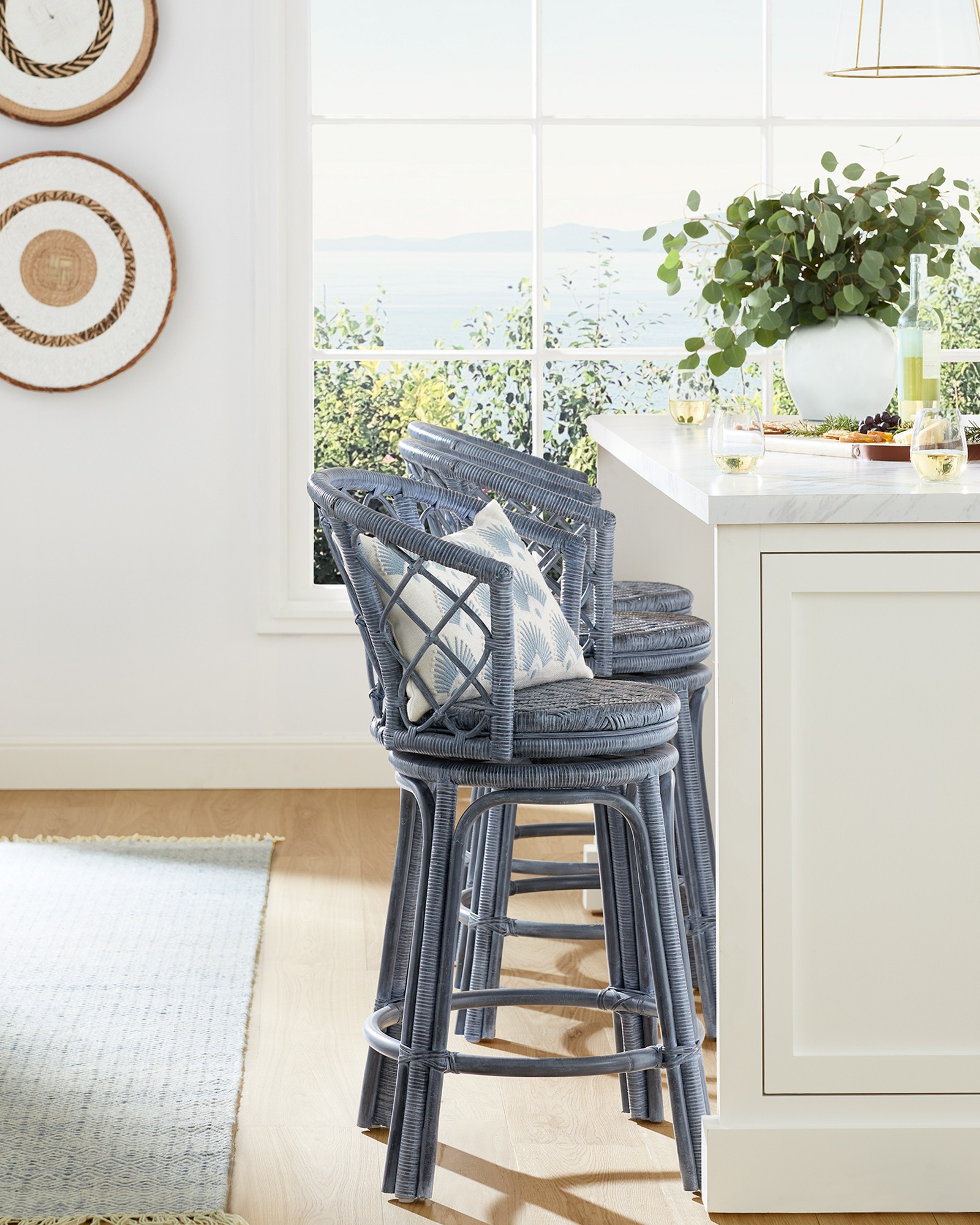 Avalon Swivel Counter Stool | Serena and Lily