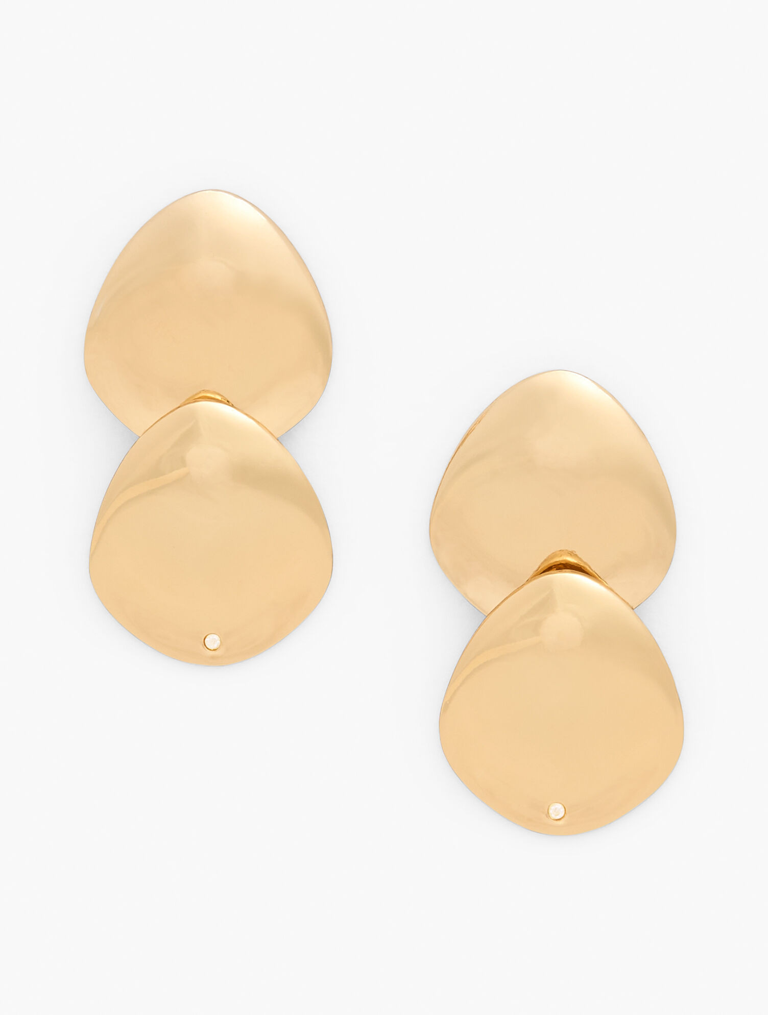 Wavy Disc Drop Earrings | Talbots