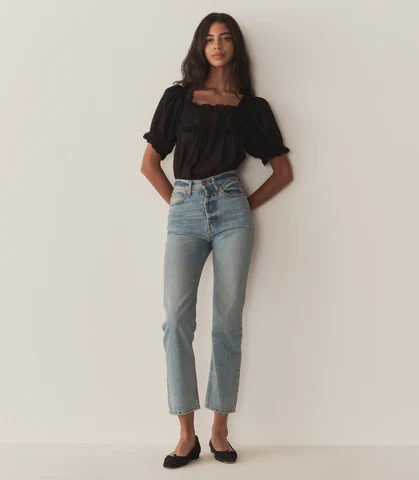 D�?EN Frances Top -- Black - Size - Xs Feminine Victorian | DOEN