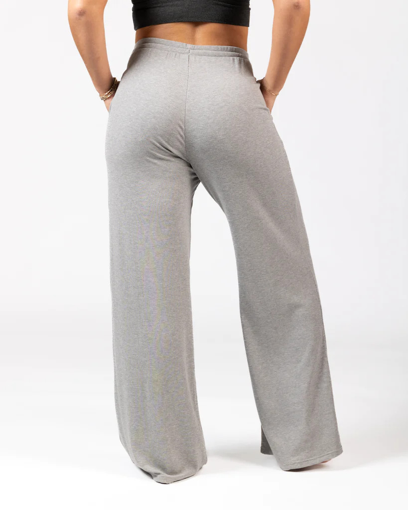 Soft Lounge Rib Wide Leg Pant | P'tula