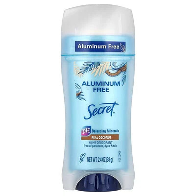 Secret, Aluminum Free Deodorant, Real Coconut, 2.4 oz (68 g) | iHerb