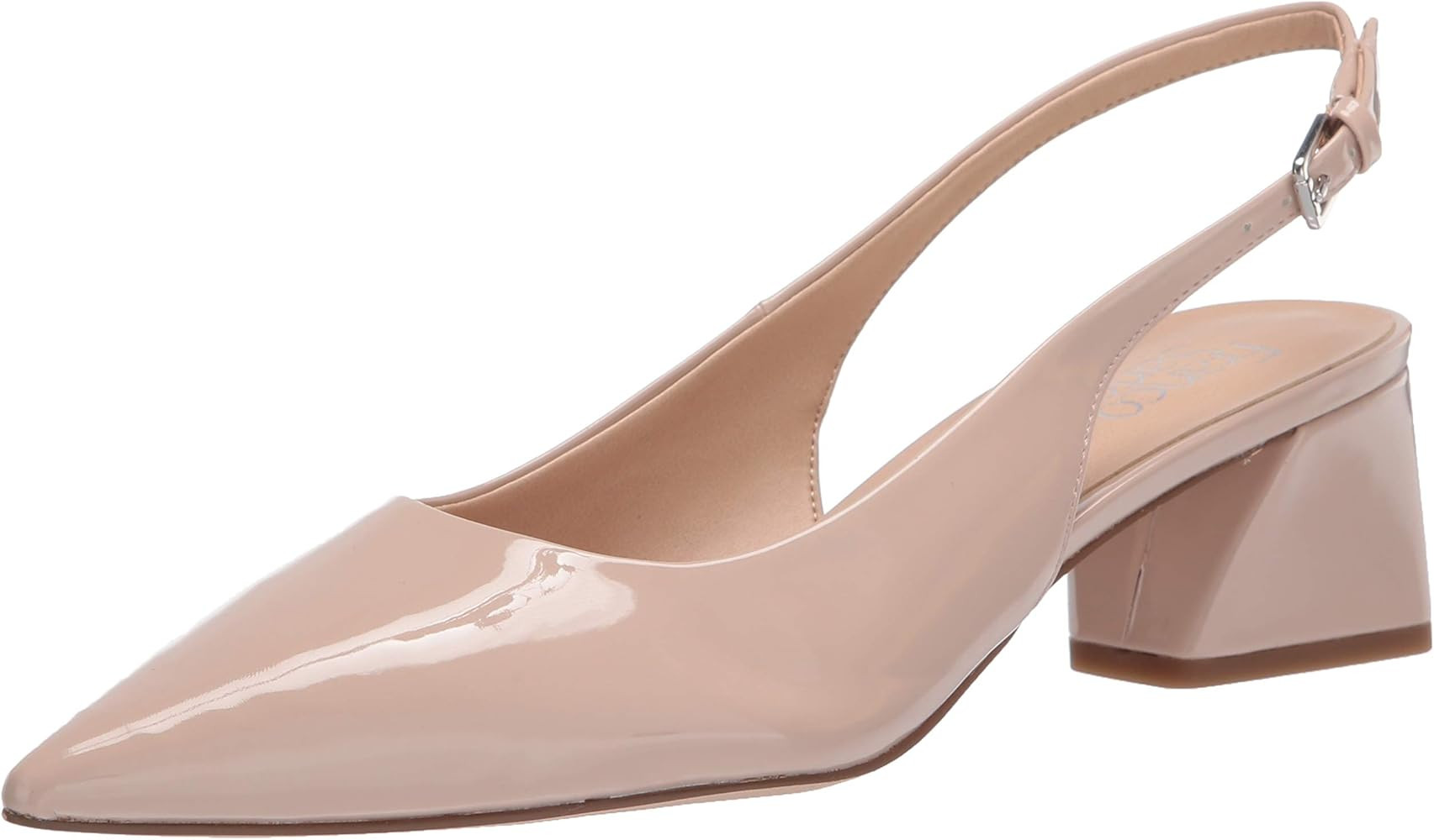 Franco Sarto Womens Racer Slingback Low Block Heel Pointed Toe Pump | Amazon (US)
