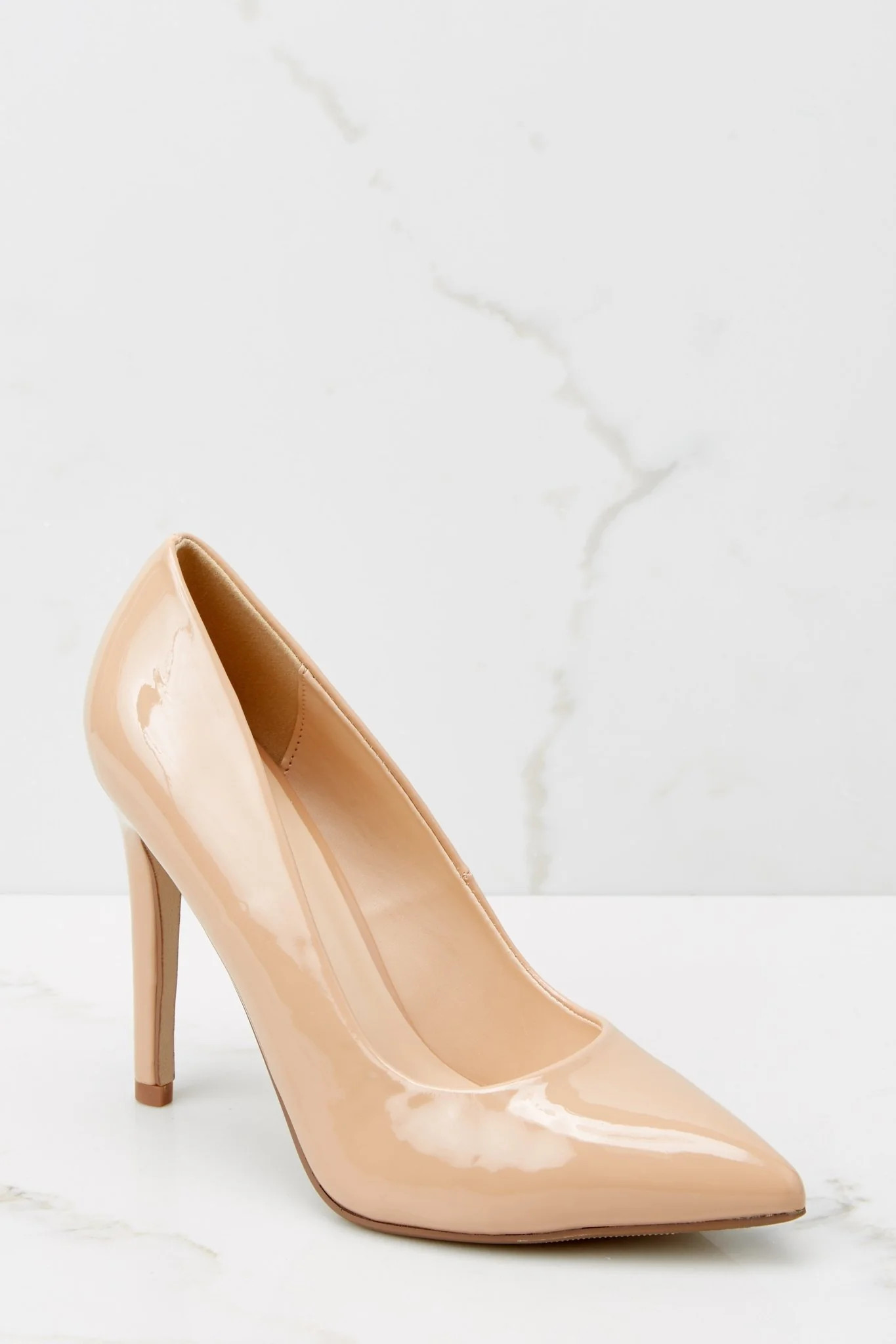 Higher Heights Nude Pointed Pumps | Red Dress 