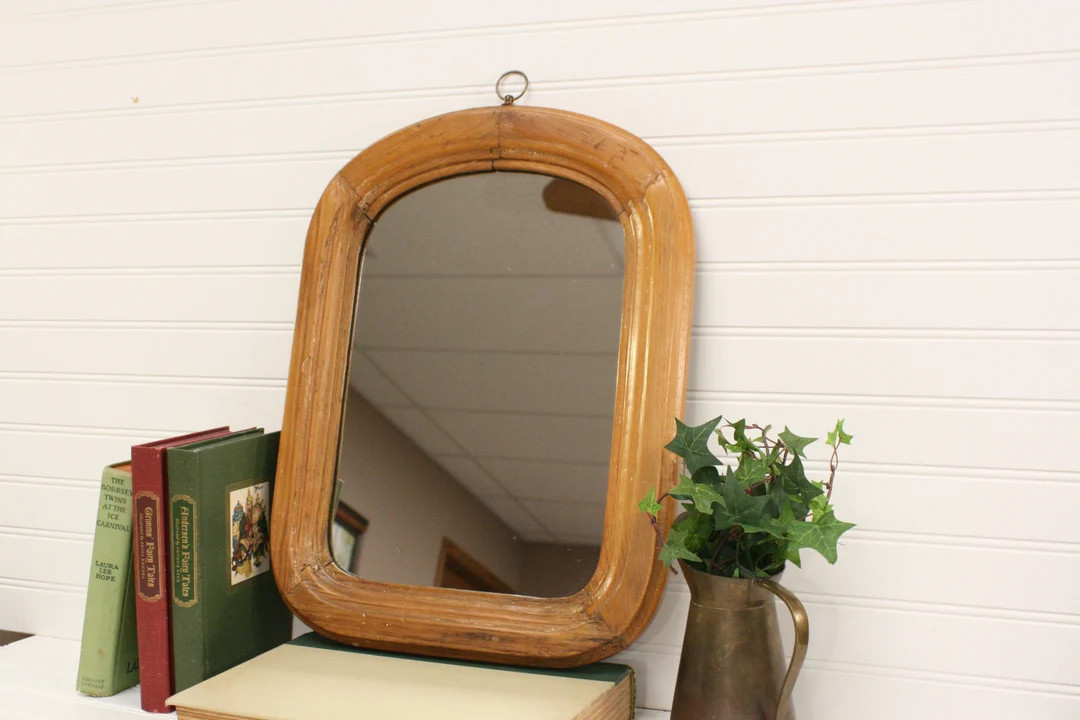 Vintage Rounded Top Rectangular Accent Mirror/rectangle Wall - Etsy | Etsy (US)
