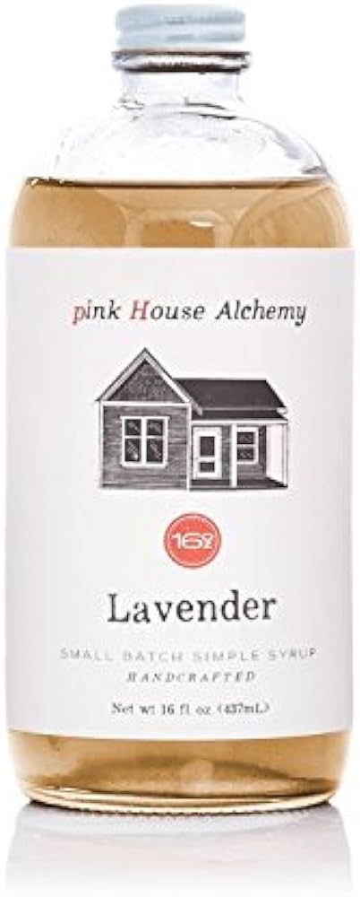 PINK HOUSE ALCHEMY Lavender Syrup - 16 oz Simple Syrup for your Cocktails or Non-Alcoholic Mockta... | Amazon (US)