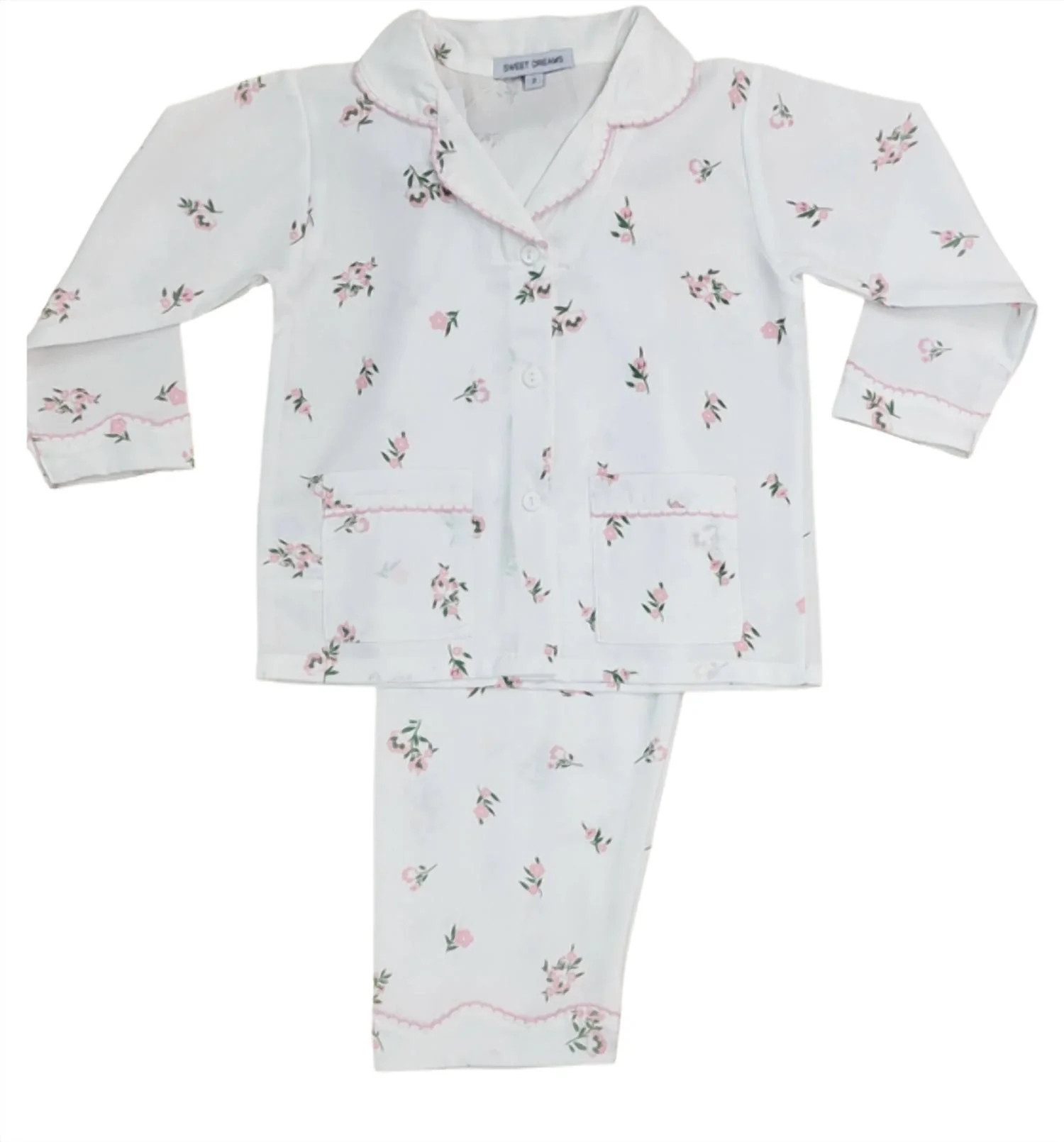 Girl's Floral Pajama Set In Pink | Shop Simon