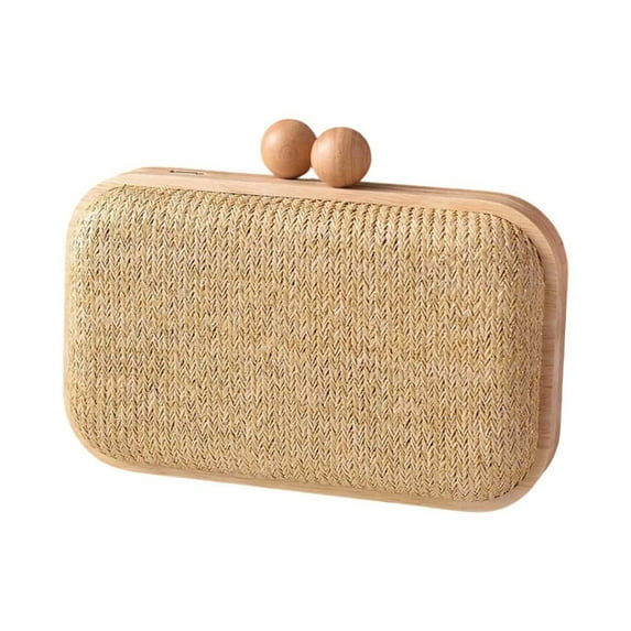7829 Straw Clutch Purse for Women Envelope Bag Straw Crossbody Shoulder Bag Handbag | Walmart (US)
