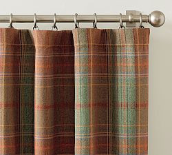 Woodrow Plaid Curtain - Set of 2 | Pottery Barn (US)