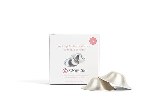 SILVERETTE® The Original Silver Nursing Cups, Nipple Covers for Breastfeeding Essentials, Pure 9... | Amazon (US)