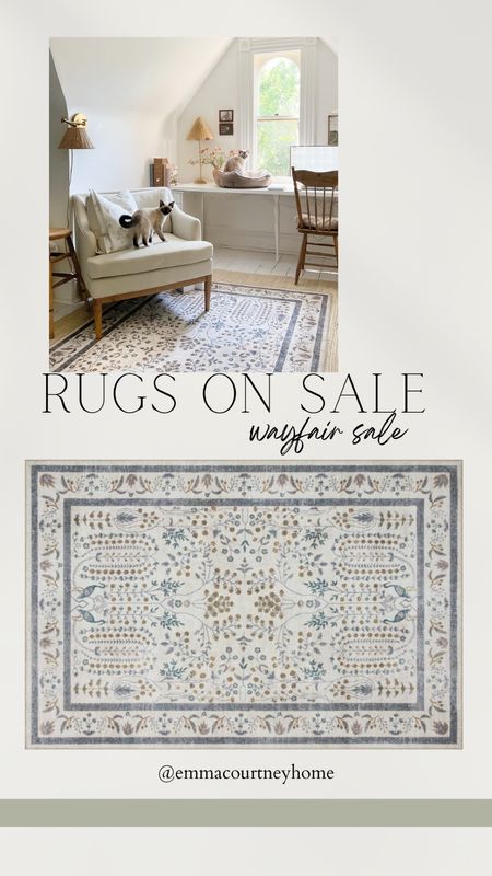 Rifle paper co x Loloi office rug! This is a thinner printed rug, best with an under pad or layered with another rug. Colouring is pretty true to website image 

#LTKstyletip #LTKhome #LTKCyberweek