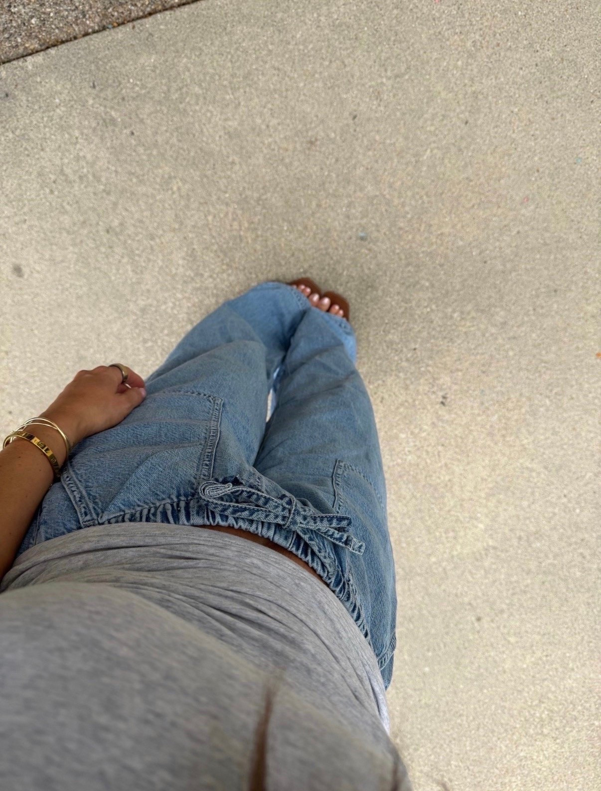 GAP drawstring jeans! These are a best seller and always sell out so fast 🩵

#LTKootd #LTKgrwm #LTKmomlife