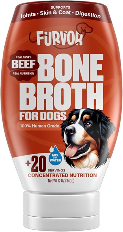 Beef Bone Broth Concentrate for Dogs - Collagen Protein Supplement - Digestion, Mobility, Coat, I... | Amazon (US)