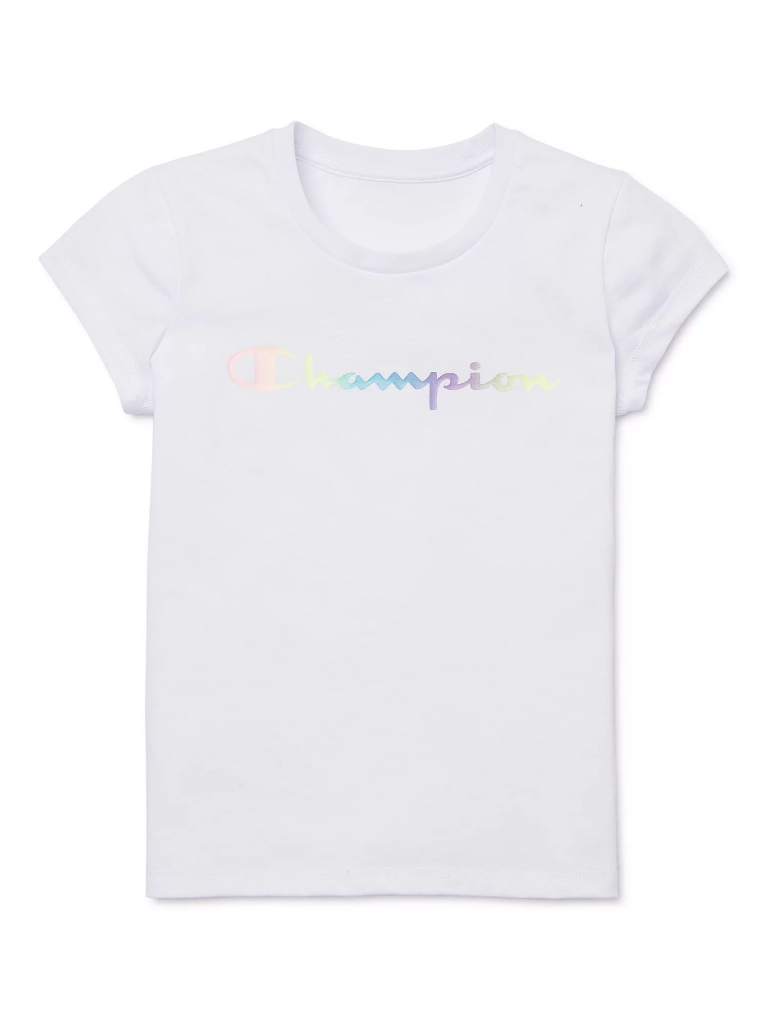 Champion Girls Ombre Logo Active T-shirt, Sizes 7-16 | Walmart (US)