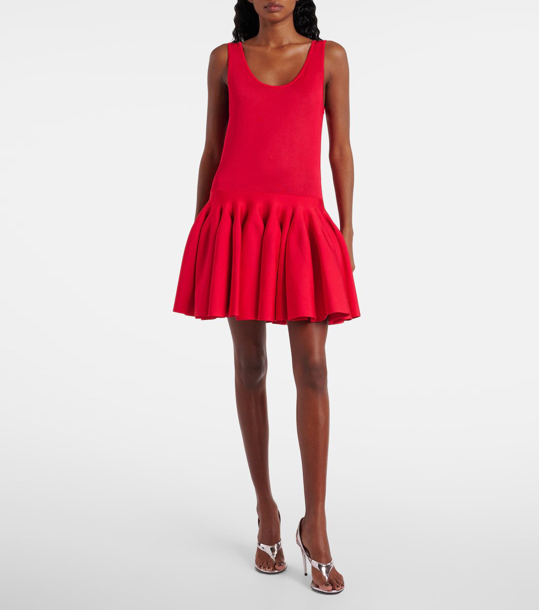 Sheer knitted minidress | Mytheresa (US/CA)