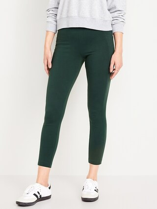 High-Waisted Side-Pocket 7/8 Leggings | Old Navy (US)