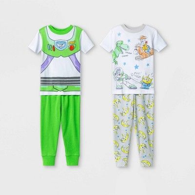 Toddler Boys' 4pc Toy Story Pajama Set - White | Target