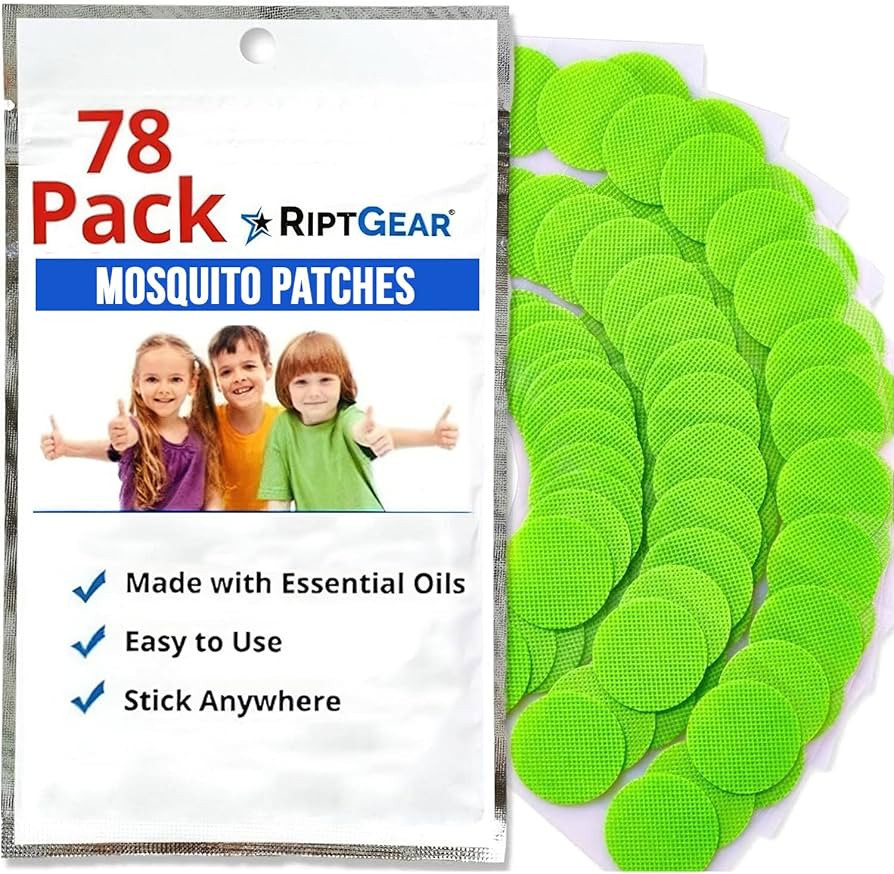 RiptGear Mosquito Patches - 78 Pack of Bug Stickers for Kids and Adults, Natural Citronella Patch... | Amazon (US)