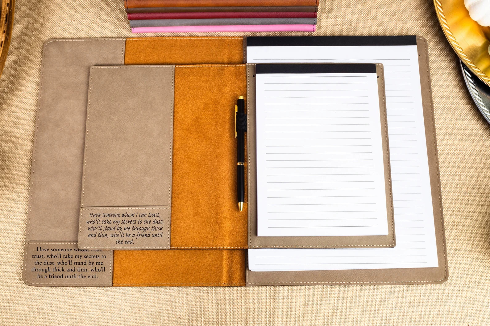 Personalized Leather Padfolio Custom Leather Portfolio | Etsy | Etsy (US)