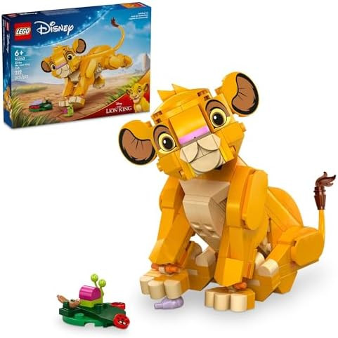 LEGO Disney Simba The Lion King Cub Building Toy - Collectible Play & Display Set - 6 Year Old Gi... | Amazon (US)
