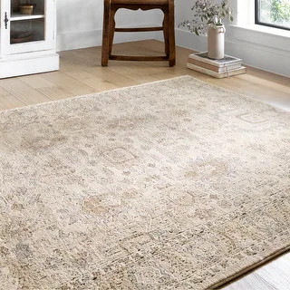 Alexander Home Josefina Ornamental Ironwork Traditional Rug | Bed Bath & Beyond