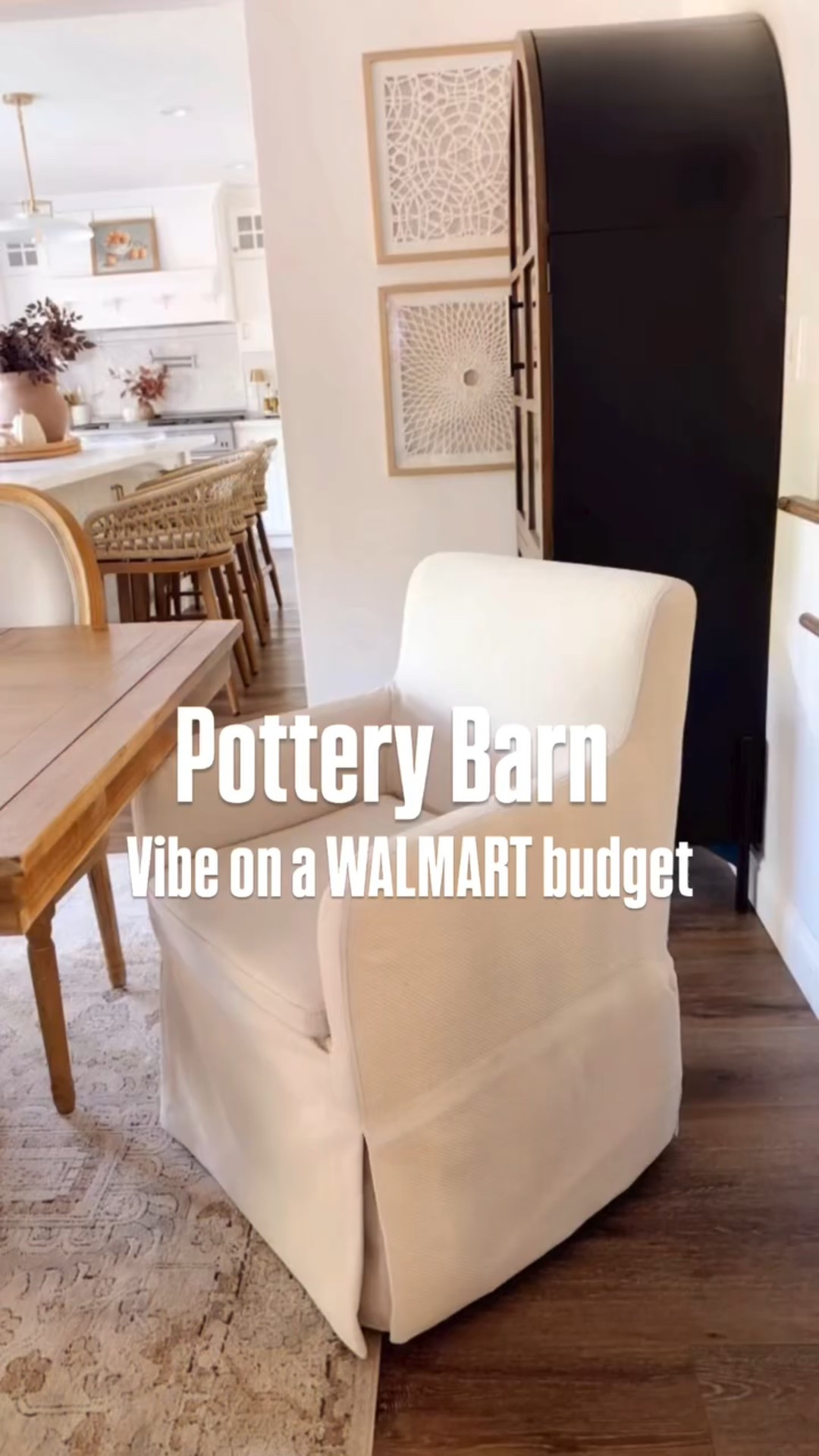 When all you really want is to create a beautiful home but at prices you can actually afford. 

#walmart

1. Ivory slipcover dining room chairs . Bonus Removable covers

2. Gorgeous dupe for the Pottery Barn Sausalito dresser!
It is the perfect natural wood color and about half the cost of the original.

3. Black Outdoor Lanterns from Walmart come in 3 different sizes and will look great in your patio or backyard.

4. Ribbed planter is only $30 and a great alternative to the Pottery Barn  version 

If you love Pottery Barn but not the high prices these are great alternatives.

Follow for more designer dupes & affordable home decor.

#budgetdecor #budgetfriendly #homedecor #potterybarndupe #designerinspired #walmartfinds #walmarthome #designonadime #fyp #designonabudget #designerdupesforless