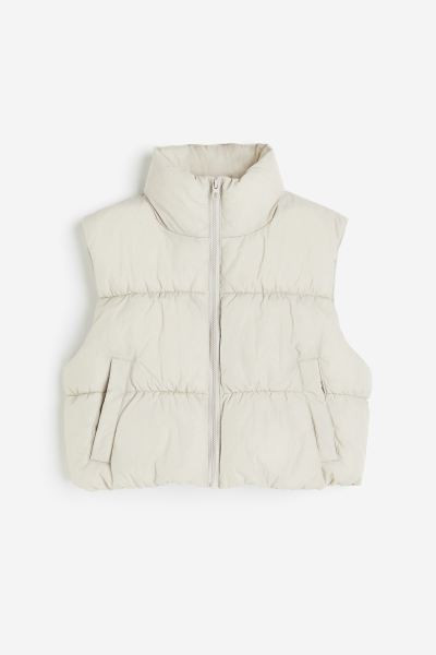 Puffer Vest - Light taupe - Ladies | H&M US | H&M (US + CA)