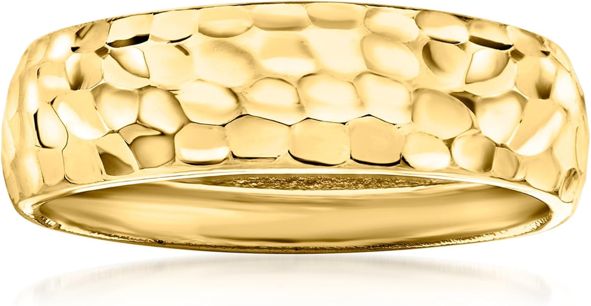 Ross-Simons 10kt Yellow Gold Groove-Pattern Ring | Amazon (US)