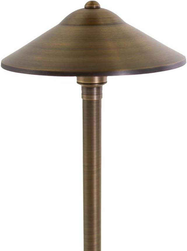 VOLT Max Spread 12V Solid Cast Brass Path Light (25" Tall, 9" Shade) for Low Voltage Landscape Li... | Amazon (US)