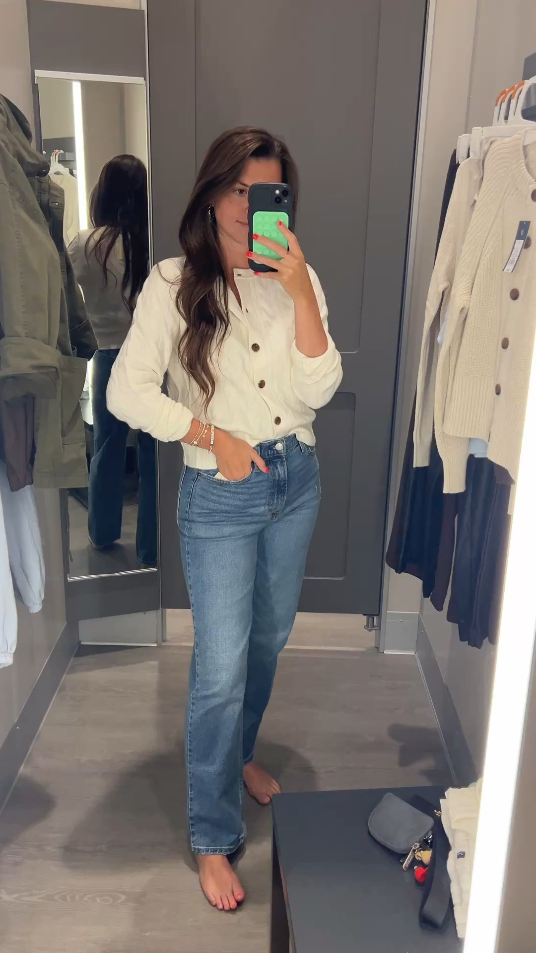 // cute cable knit cardigan // cute cardigan // cardigans for fall // denim for fall //

#LTKSeasonal #LTKSaleAlert #LTKootd