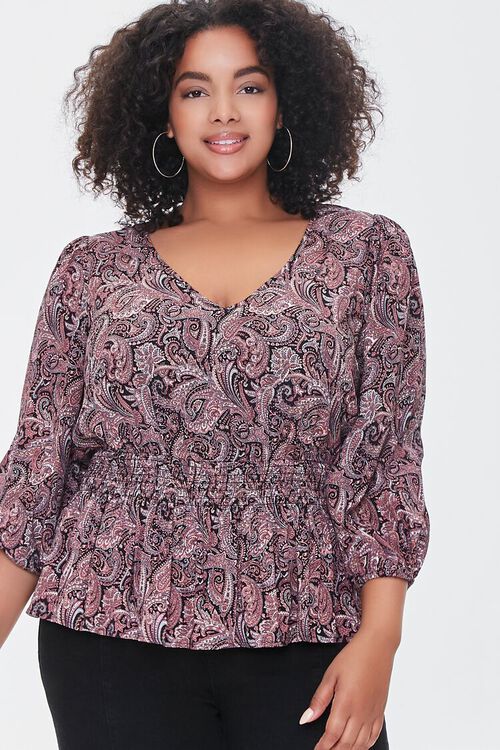 Plus Size Paisley Print Top | Forever 21 (US)